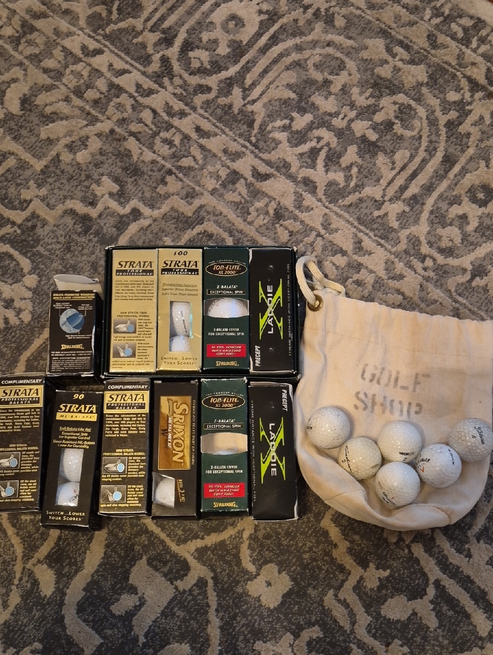 Srixon and Strata,Top-Flite Xl2000 Golf Ball Assortment in White - Mixed Brands